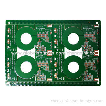 Shengyi FR4 Basis PCB with OSP Surface Finish, Green Solder Mask and White Silkscreen